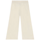 Girls Ivory Logo Joggers, 1, hi-res